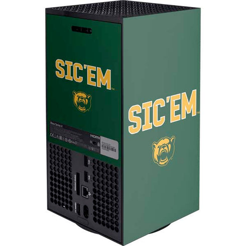 Baylor University Sic Em Green XBox Series X Digital Edition Console Skin